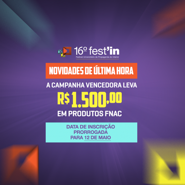 Concurso Social Festin. Inscrições até 12 de maio