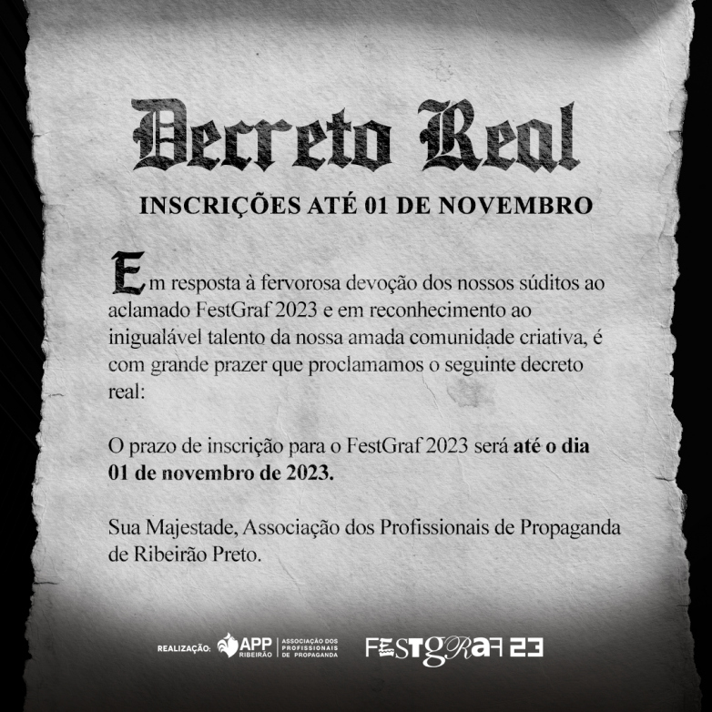 FestGraf 2023 - Inscrições até 1º/11