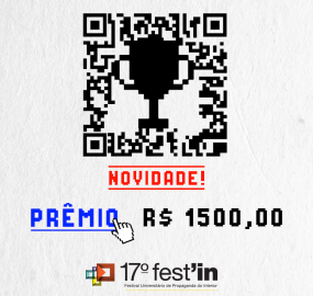 Concurso social do Fest’in, inscrições até 11 de maio. 